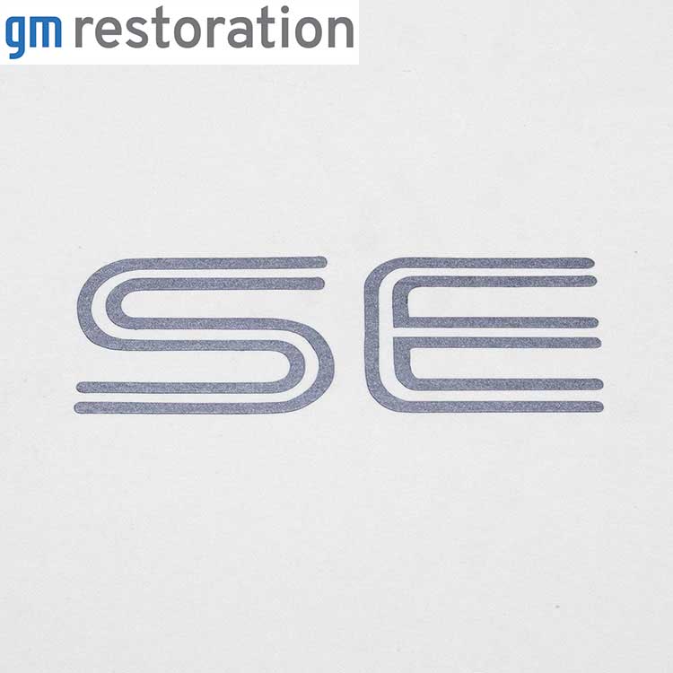 84-87 SE Decal - All Silver