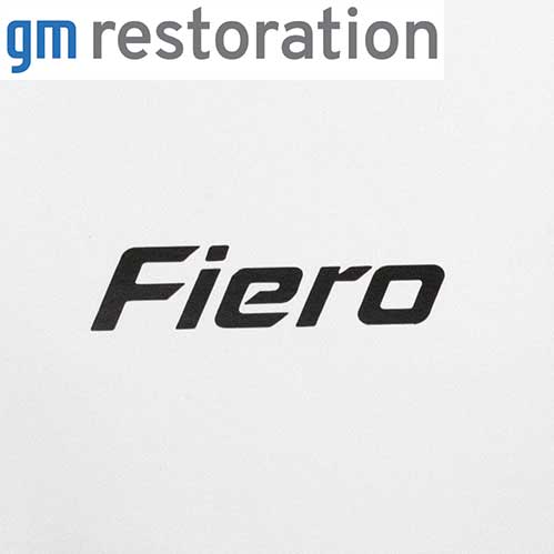 85-88 Fiero V6 Intake Decal