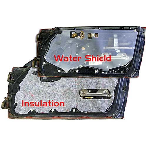 84-88 Door Panel Water Shields & Insulation