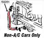 84-88 Heater Hose (heater to pipe)